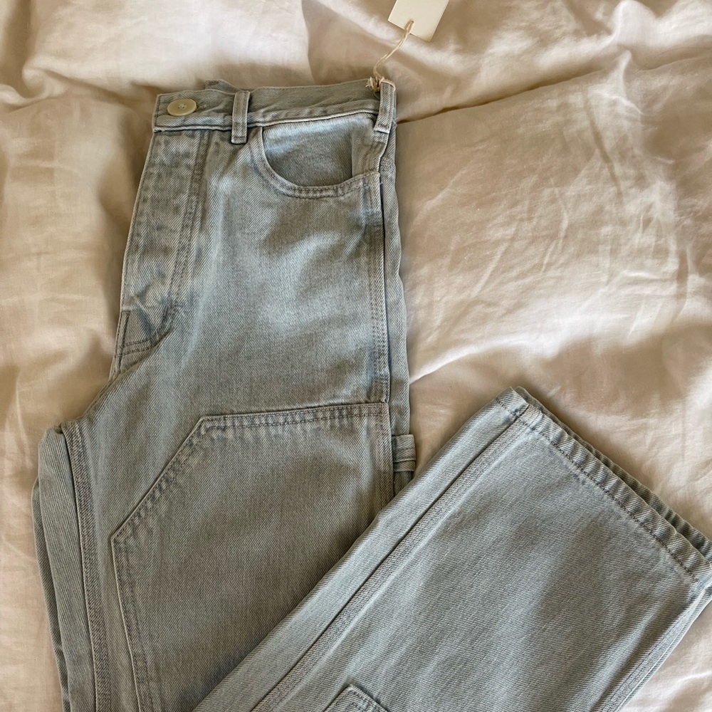Jesse Kamm Japanese Denim Patchfront Handy size 4 left HTF - Picture 3 of 13